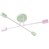  stropni luster cambridge 4xE27/15W/230V zelena/ružičasta | Eponuda.com