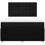  Krevet s oprugama i madracem crni 140 x 190 cm od tkanine | shoptok.hr