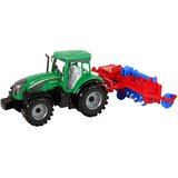 Traktor za igro s kmetijskim priključkom - zeleno/rdeče/modro | Shoptok.si