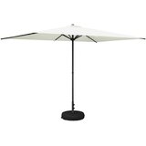  Vrtni Parasol s Podnožjem 200 x 300 cm Poliester Pravokutni | Shoptok.si