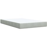 Box spring krevet s madracem svjetlosivi 120x200 cm baršunasti | shoptok.hr