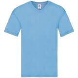 T-shirt Uomo Fruit Of The Loom – Scollo A V, Manica Corta, Cotone, Tinta Unita