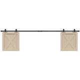 vidaXL Komplet drsnih vrat omarice 200 cm ogljikovo jeklo | Shoptok.si