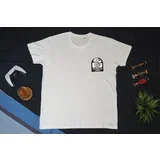 powered by coffee - unisex majica bela