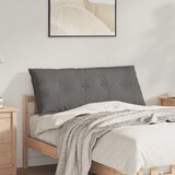 vidaXL Poglavni vzglavnik Svetlo siva 120 x 50 cm Žametna tkanina | Shoptok.si