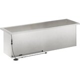  Vrtna posuda za sadnju s LED svjetlom 2 kom. Srebrna - Nehrđajući čelik 30 x 100 x 30 cm 2 | shoptok.hr