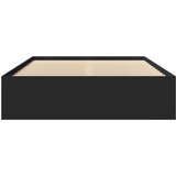  Okvir za krevet crni 140x190 cm konstruirano drvo | Eponuda.com