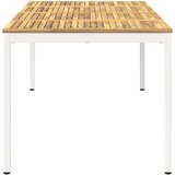  Stol za večeru u vrtu Bijela 196 x 100 5 x 75 cm - Bijela 196 x 100 5 x 75 cm | shoptok.hr
