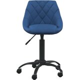 vidaXL Pisarniški stol moder žamet, (21378276) | Shoptok.si
