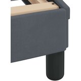 vidaXL Posteljni okvir z vzglavjem temno siv 140x190 cm žamet | Shoptok.si