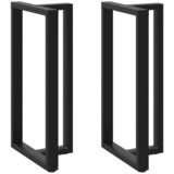 vidaXL noge barske mize t-oblike 2 kosa črna 60x35x(110-111) cm jeklo Cene