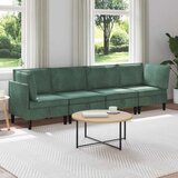  Komplet pohištva za dnevno sobo 4 pcs Morsko zelena Žamet, (5000272734) | Shoptok.si