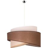  Duolla - Luster na sajli BROOKLYN 1xE27/40W/230V, prečnik 50 cm, braon/bež/bela | Eponuda.com