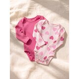 Sinsay Pamučni bodiji dugih rukava s motivom srca 2 pack | shoptok.hr