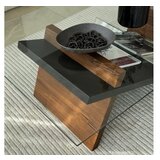 Hanah home livello - black, chesnut blackchesnut coffee table | ePonuda.com