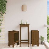 vidaXL Barski stolček 2 kosa medeno rjava 40x36x75 cm trdna borovina | Shoptok.si