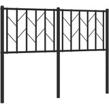 Maison Chic kovinsko posteljno vzglavje - vzglavna omarica - nočna omarica črno 120 cm, (21704946) Cene