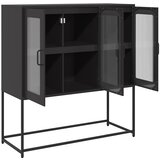  Komoda crna 100,5 x 39 x 107 cm od hladno valjanog čelika | Eponuda.ba
