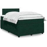  box spring s madracem tamnozeleni 120x190 cm baršunasti | shoptok.hr