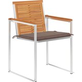  Vrtne stolice s jastucima 8 kom od masivnog drva bagrema | shoptok.hr