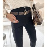 Gemre Black leggings adorned with buttons Clémence | Shoptok.si