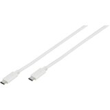 Vivanco USB kabel USB 3.2 gen. 1 (USB 3.0) USB-C® utikač, USB-C® utikač 1.00 m bijela 39641 | shoptok.hr