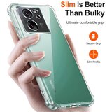 Techsuit Shockproof Clear Silicone prozorna maskica odporna na udarce za Xiaomi 13T / 13T Pro | Shoptok.si