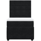  Box spring krevet s madracem crni 100x200 cm baršunasti | shoptok.hr