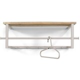Spinder Design Svetlo siv/naraven kovinski stenski obešalnik s polico Marco – | Shoptok.si