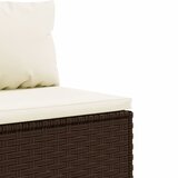  11-dijelni set vrtnih sofa od poliratana s jastucima smeđi | shoptok.hr