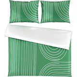 Esposa obojestranska posteljnina 200/200 cm saten žadasto zelena | Shoptok.si