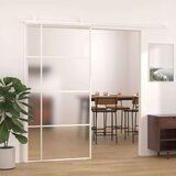 Klizna vrata od stakla ESG i aluminija 102 5 x 205 cm bijela | shoptok.hr