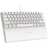 Rampage Tipkovnica PLOWER K60 US Layout s podrskom za zglobove, RED Switch - BIJELA / HR SLOVA | shoptok.hr