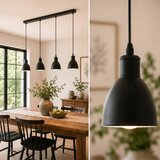 Brilagi LED luster na sajli RIDDY 4xE27/60W/230V crna | Eponuda.com