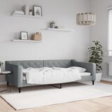 vidaXL Raztegljiva postelja svetlo siva 100x200 cm blago Cene