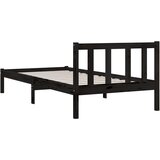  Okvir za krevet od borovine crni 75 x 190 cm jednokrevetni | Eponuda.ba