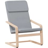 Stol za sproščanje s stolčkom za noge svetlo sivo blago, (20699326) | Shoptok.si