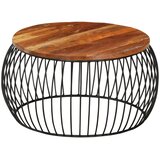  Stolić za kavu Ø 68 cm od masivnog obnovljenog drva | shoptok.hr