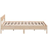  Okvir kreveta s uzglavljem 200 x 200 cm od masivne borovine | shoptok.hr