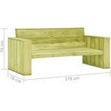  Klupa 179 cm od impregnirane borovine | shoptok.hr