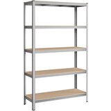 Songmics Regal GLR060E01, 5 delni, (200 x 120 x 60 cm), srebrn | Shoptok.si