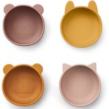 Liewood 4 dijelni set silikonskih zdjelica iggy dino rose mix Cijene
