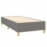  s oprugama i madracem tamnosivi 90x200 cm od tkanine | shoptok.hr