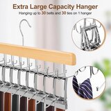 TOPIA HANGER 2x leseno obešalo za pasove in kravate z 20 kavlji | Shoptok.si