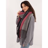 Wool Fashion Italia Scarf-AT-SZ-2320.50-grey-black | Shoptok.si
