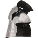  Replika srednjovjekovne viteške kacige za LARP srebrna čelična | shoptok.hr