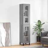vidaXL Visoka komoda siva sonome 34 5x34x180 cm od konstruiranog drva | shoptok.hr