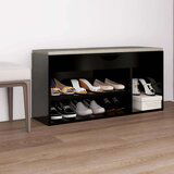vidaXL klupa za cipele s jastukom crna 104 x 30 x 49 cm od iverice | shoptok.hr