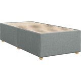  Okvir kreveta s oprugama i madrac svjetlosivi 80x200cm tkanina | shoptok.hr