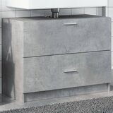 The Living Store Omarica za umivalnik betonsko siva 78x37x59 cm inženirski les - Omarica Za Umivalnik, (21436907) Cene